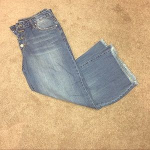 Capri Length Flare Jeans